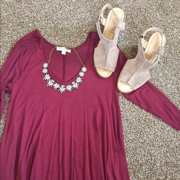 Red T-Shirt Dress - Picture 5 of 5